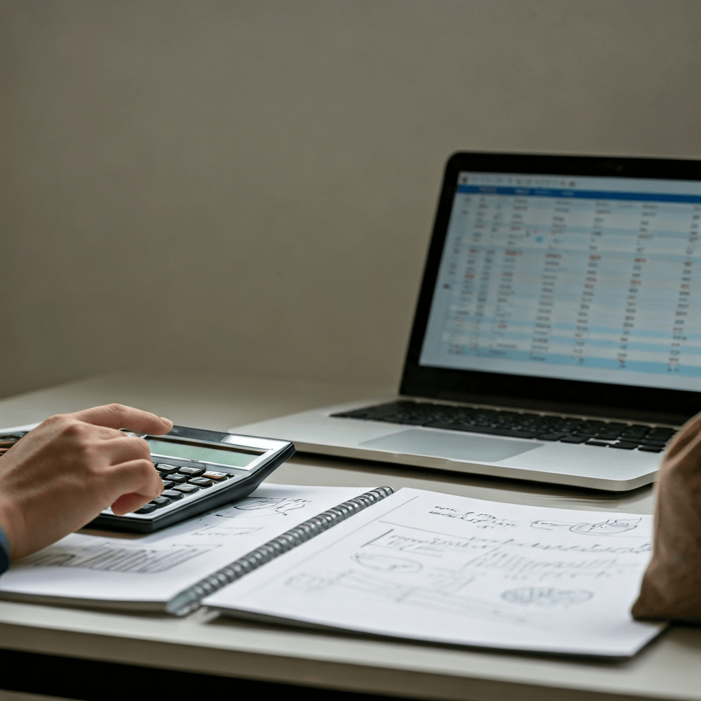 Rentabilität-berechnen Rentabilitaet berechnen Taschenrechner und Geldsack