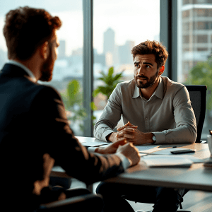 Beratung vor Gruendung Zeichnung Fahne Hand in Hand 