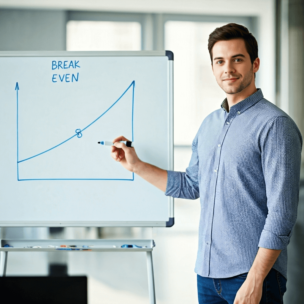 break-even2 Rentabilitaet berechnen break Even grüner Textmarker