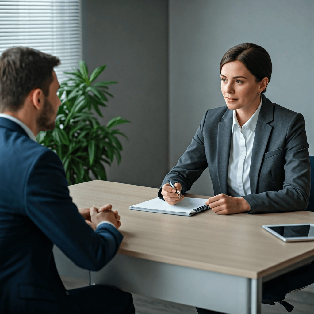 buergergeld selbststaendig mann und Frau