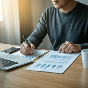 arbeitslos selbststaendig machen Haende Geld