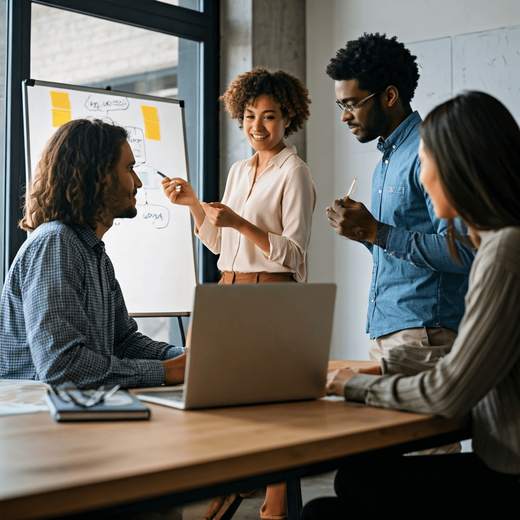 soft skills linie gezeichnet