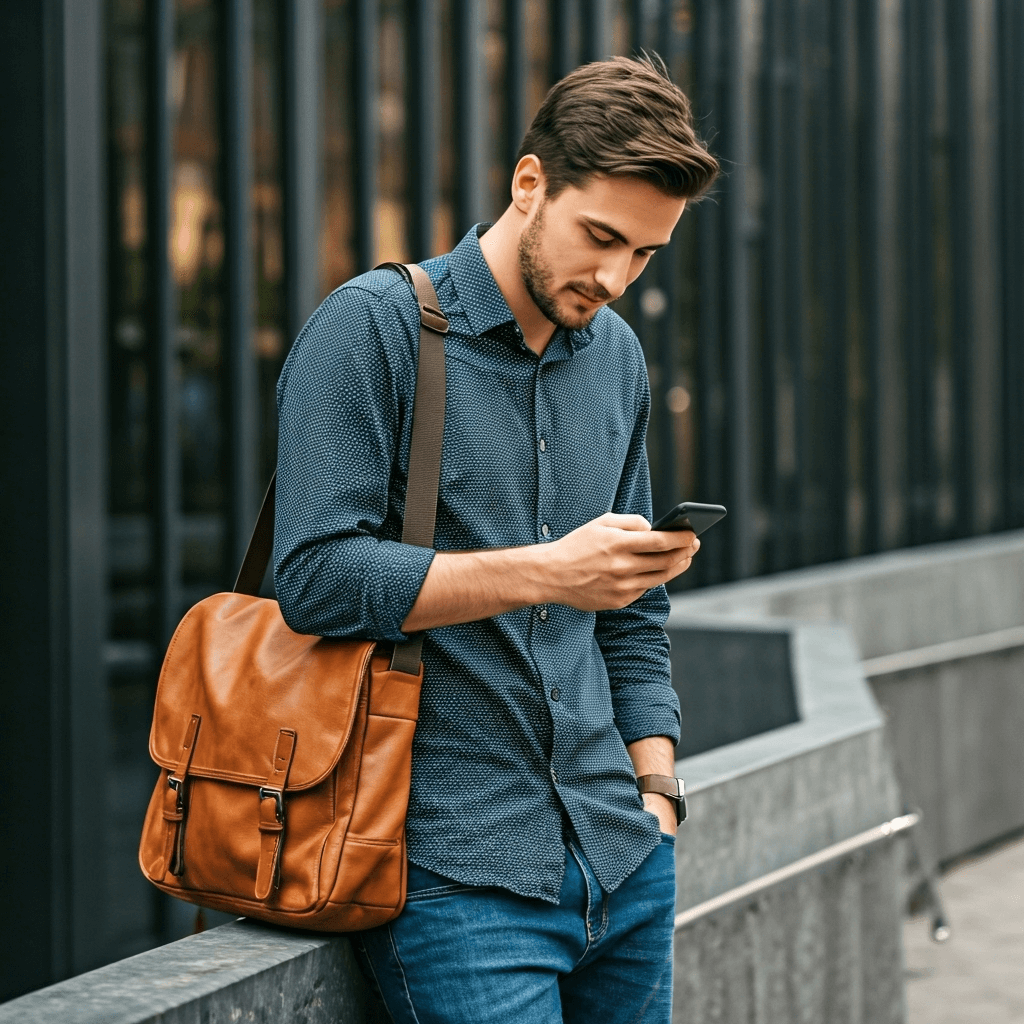 tiktok-arbeit mit tiktok Geld verdienen mann zeit Tasche