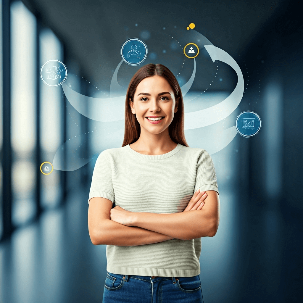 warum-customer-journey Customer Journey Frau mit eis in der Hand lachen